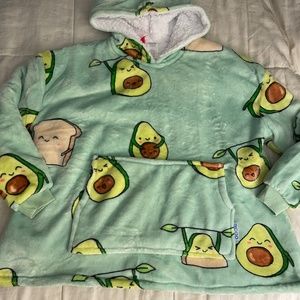 Kids Avocado Oodie - fits kids size 6-14